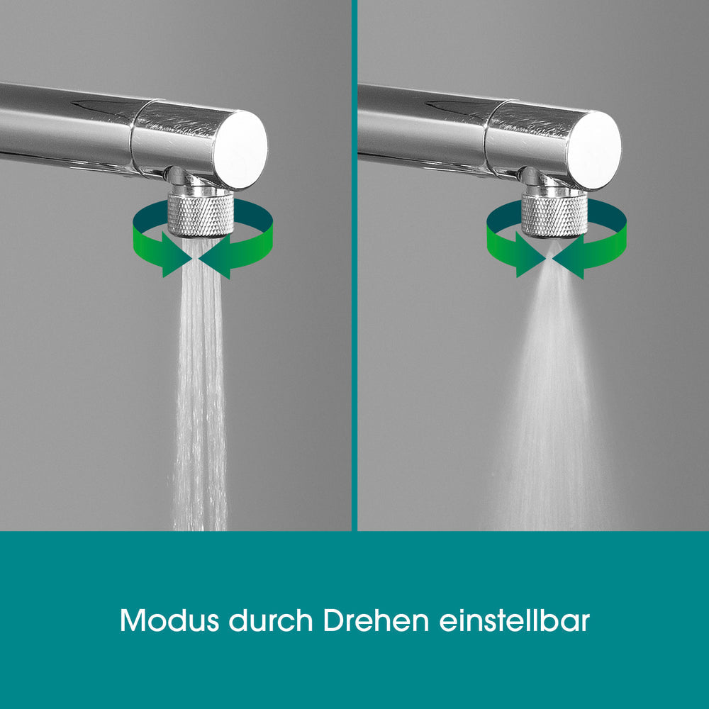 EASYmaxx Strahlregler – Ø2,3×3 cm, Edelstahl, für M24-Gewinde