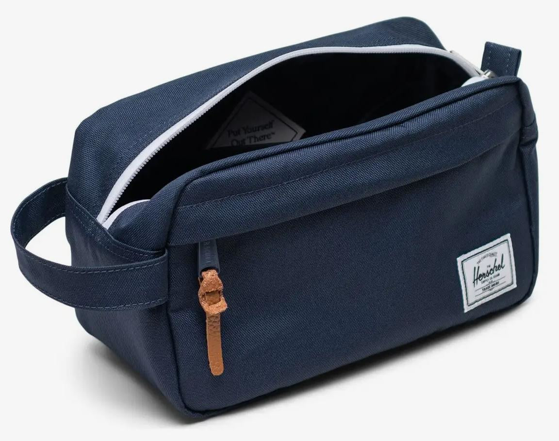 Herschel Kulturbeutel Chapter – Wasserfest, Reissverschluss – 5 l – Navy – Polyester (100% Recycelt)