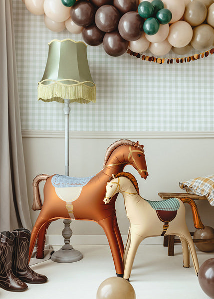 PartyDeco Folienballon – Pferd – 90 × 90 cm – Folie, mehrfarbig