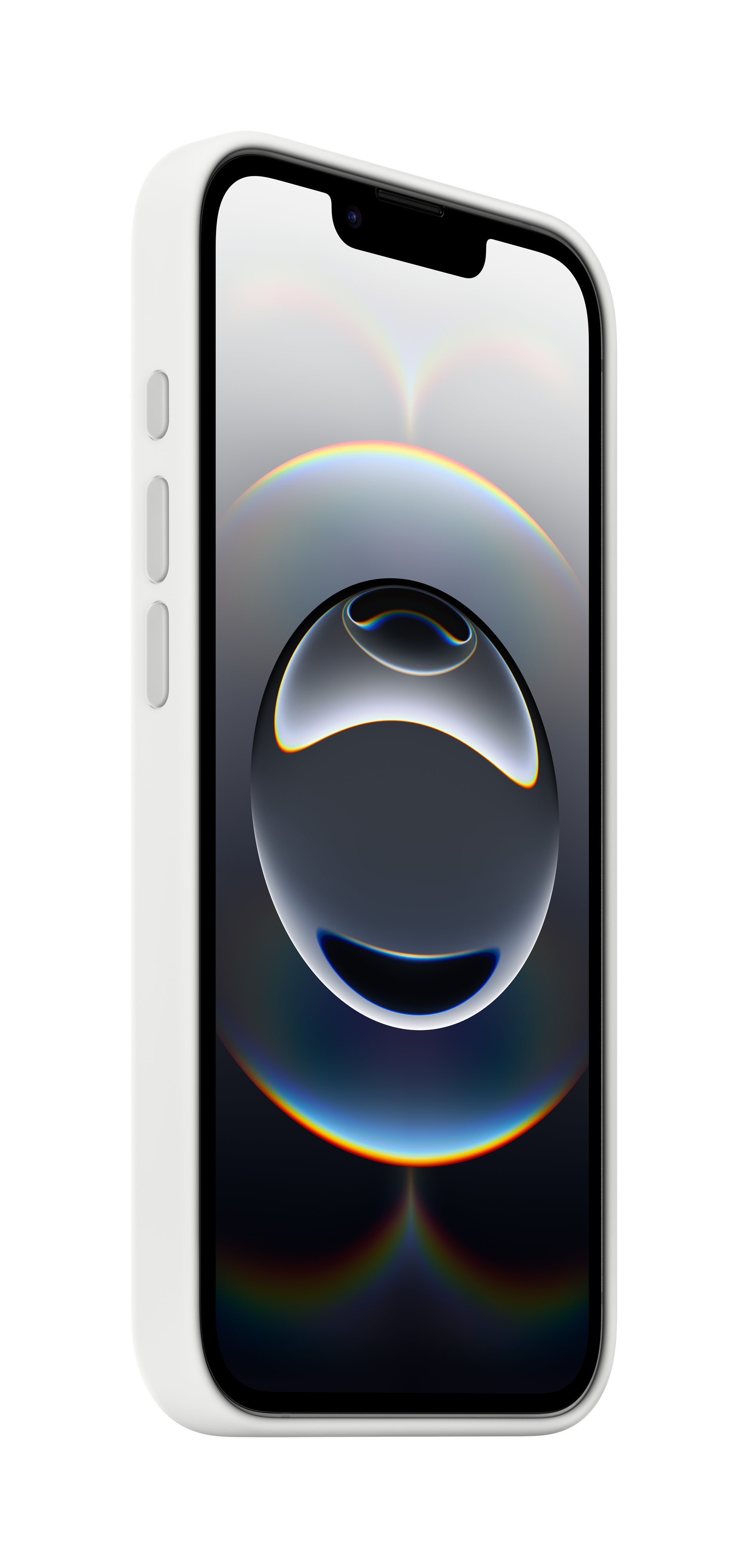 Apple Backcover – für Apple iPhone 16, Silikon, Weiss