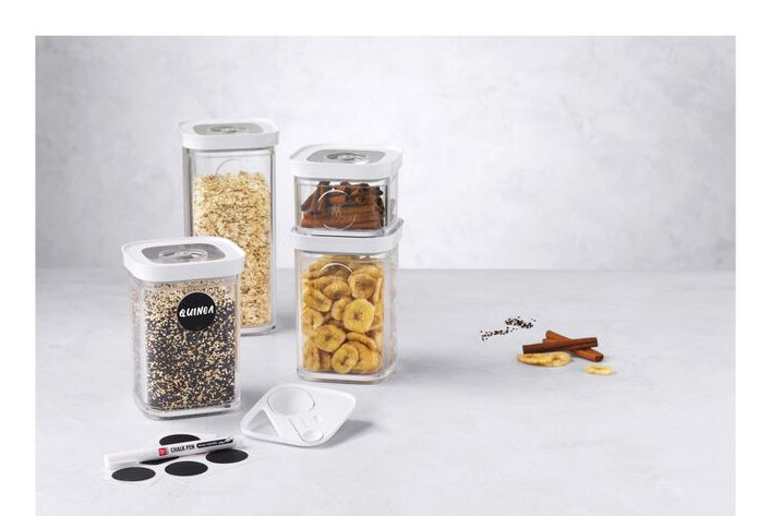 ZWILLING Behälter Set Cube Box S – 320 ml, 825 ml, 1,3 l – für Vakuumierer, 6 Stk.