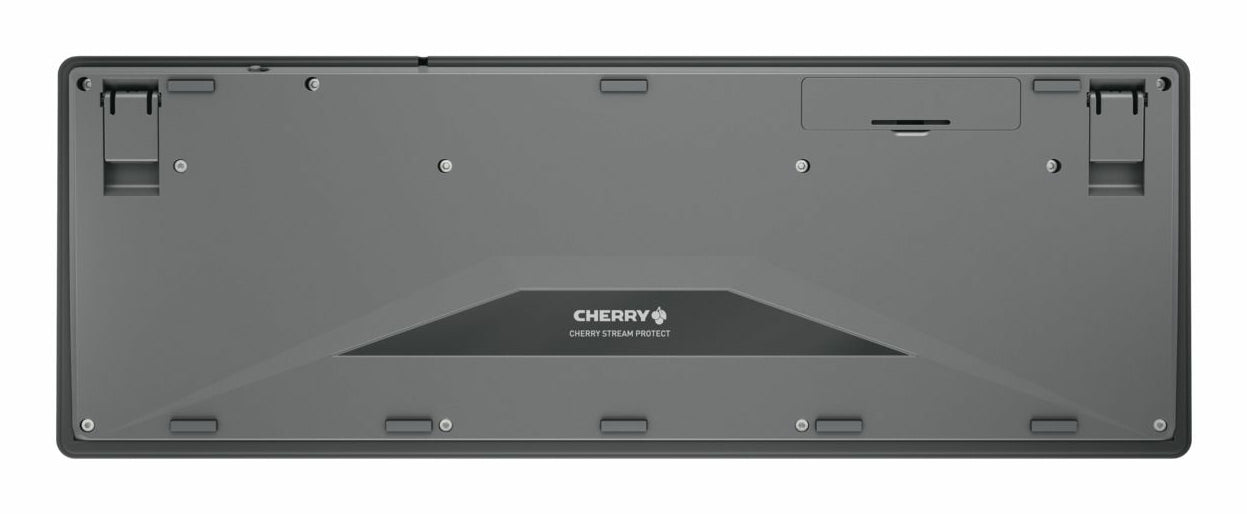 CHERRY Stream Protect – Tastatur – Schere – 2,4 GHz (Nano-Empfänger, USB-A) – QWERTY (UK-INT) – Schwarz