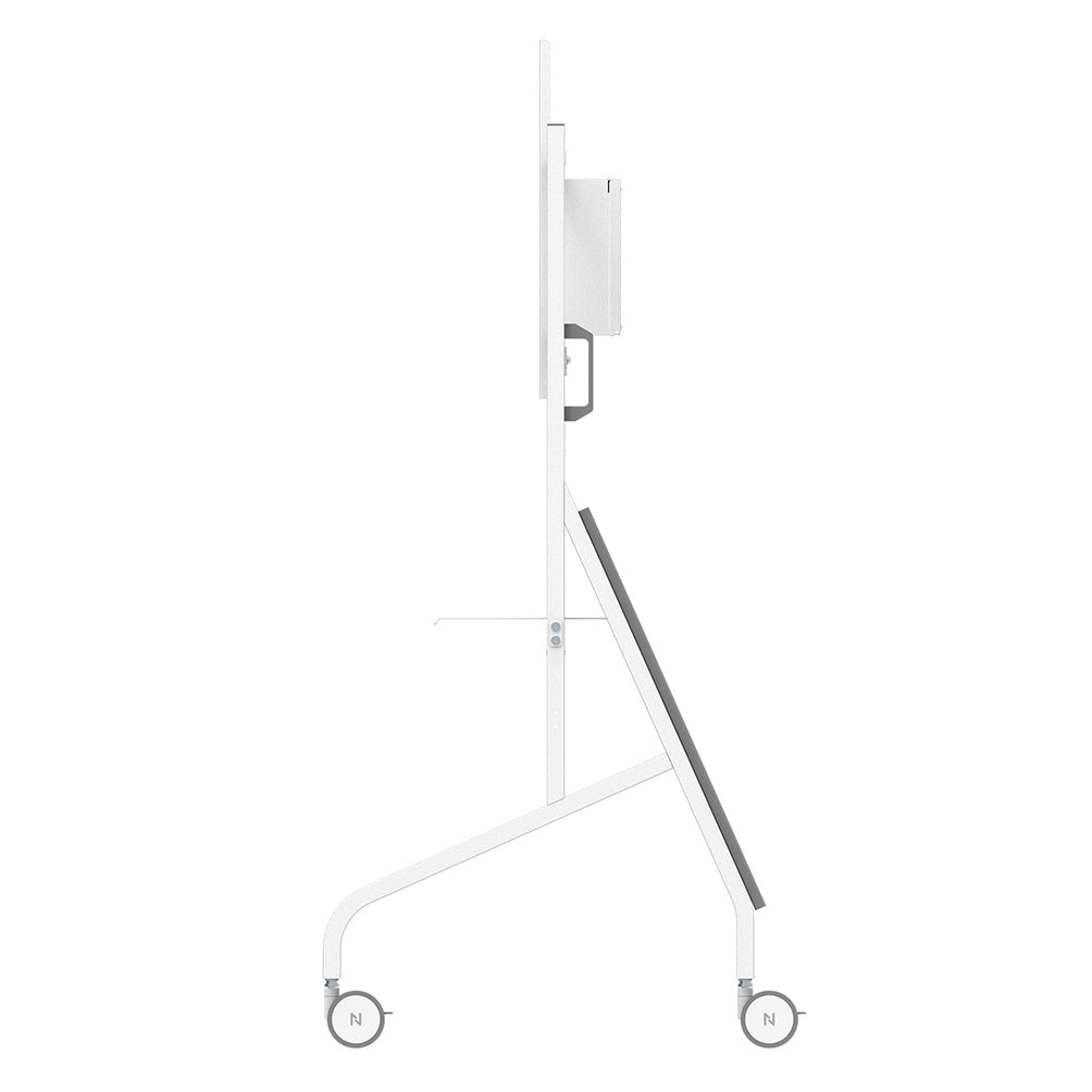 Neomounts MOVE Go XL FL50-575WH1 – Trolley, höhenverstellbar, für 65–110", VESA 100×100–1000×600, bis 125 kg