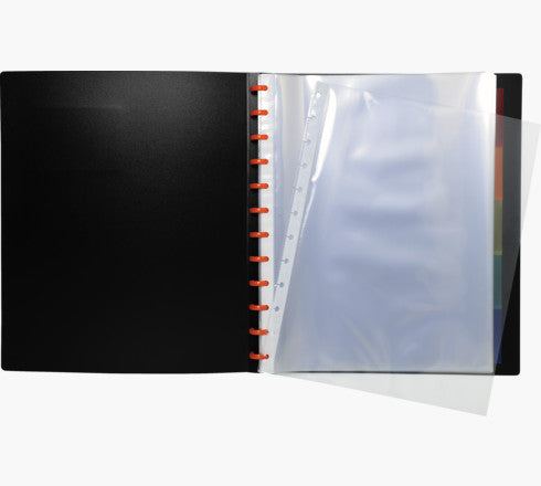 Exacompta Sichtbuch EXACTIVE A4, 40 Hüllen, PP-Einband, 600 µm, glasklar, schwarz