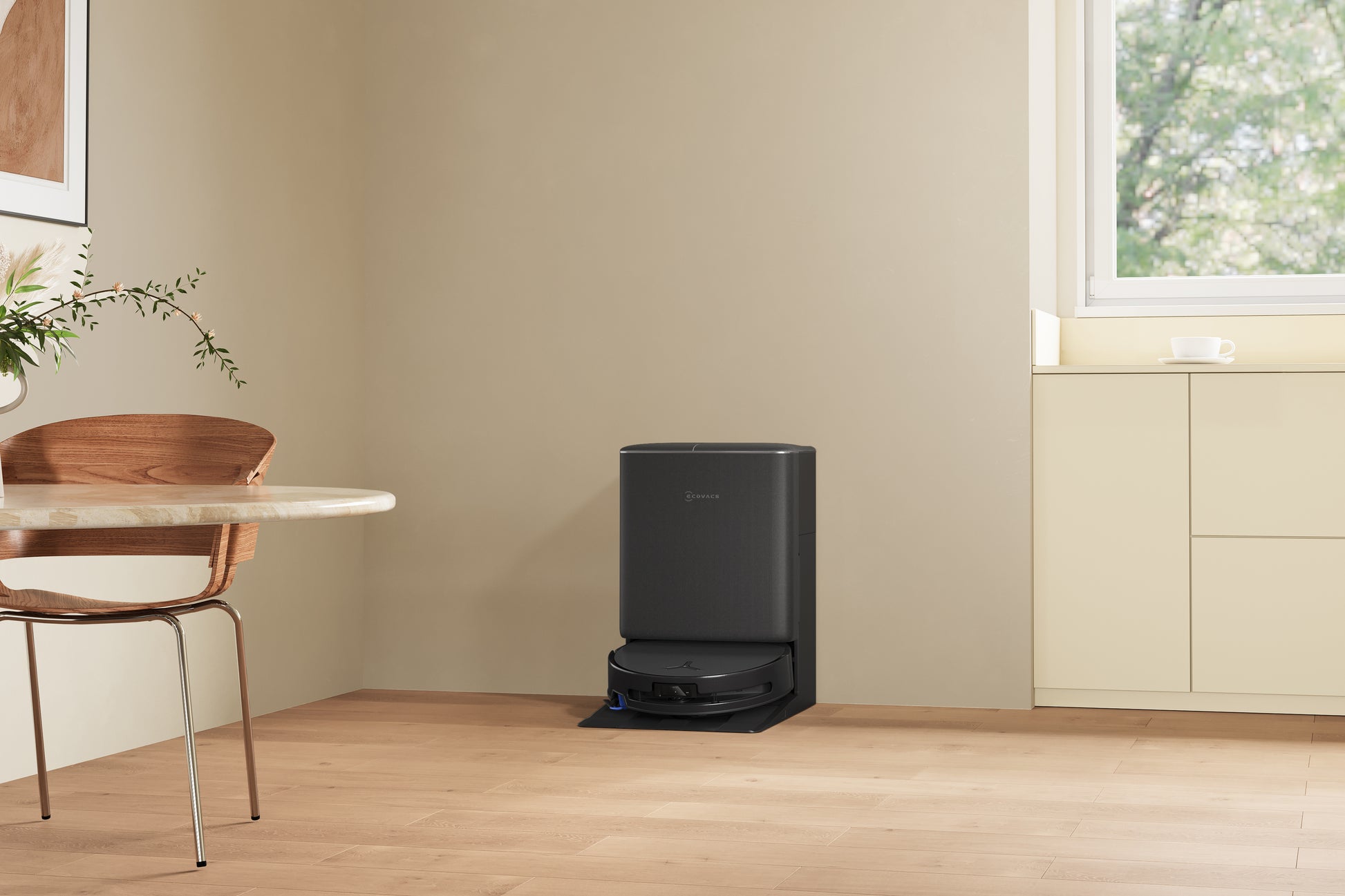 Ecovacs Deebot T90 PRO OMNI Saugroboter mit Absaugstation und Wischfunktion – 30000 Pa, 350 min, Höhe 98 mm