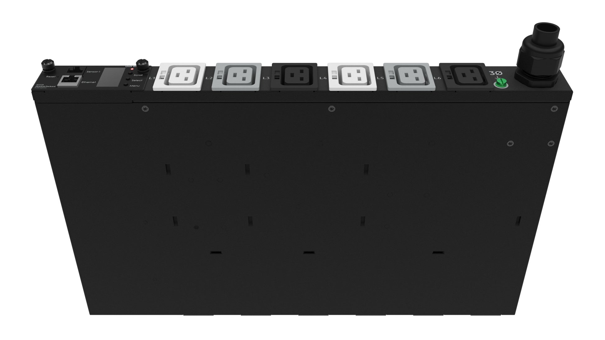 HPE G2 Metered Modular – Rack-PDU gemessen, 3-phasig, 6× IEC C19, 32 A, IEC 60309 Stecker, 1U horizontal