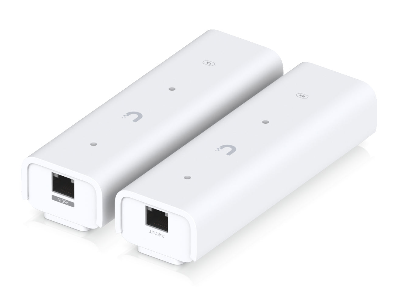 Ubiquiti UACC Retrofit PoE 2-Draht – Ethernet Extender – 2× RJ-45, 2× PoE, 85 Mbit/s, 2-Draht/Koax, Wandmontage, Weiss