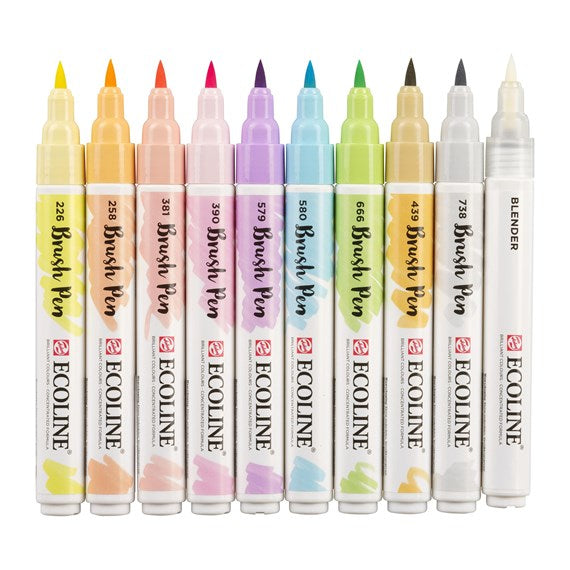 Talens Filzstifte Pastel, 10 Farben