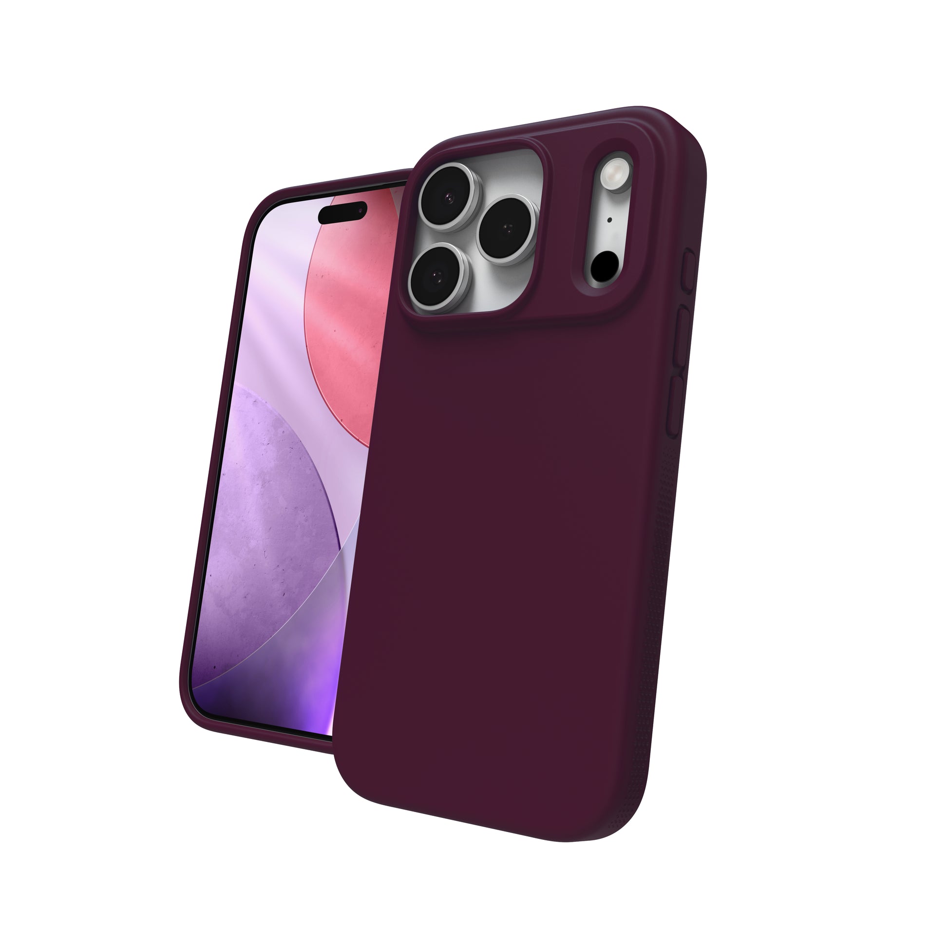 ZAGG Manhattan Snap Backcover – für Apple iPhone 17 Pro, Graphen+Silikon, Kirsche, bis 4 m Sturzsicher