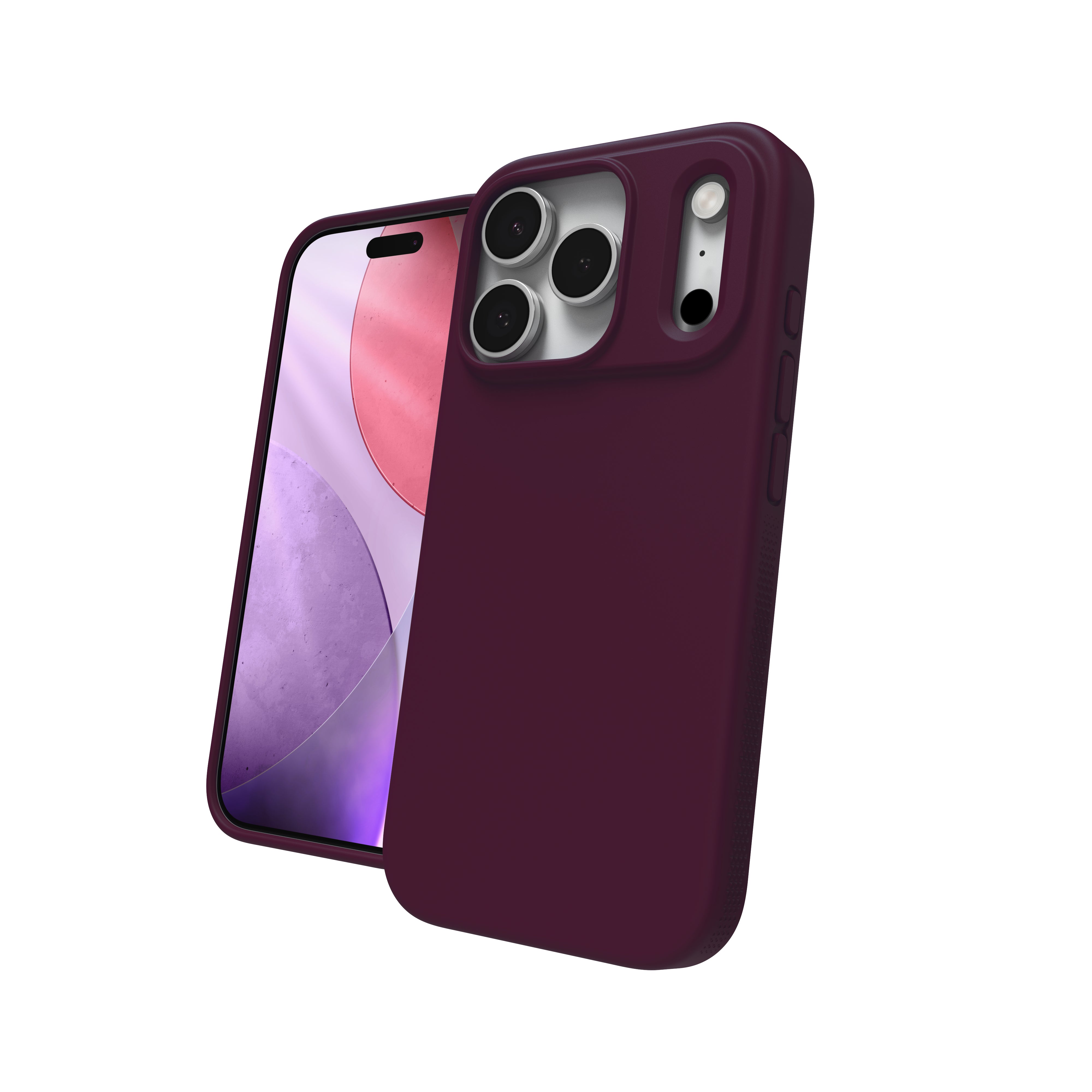 ZAGG Manhattan Snap Backcover – für Apple iPhone 17 Pro, Graphen+Silikon, Kirsche, bis 4 m Sturzsicher