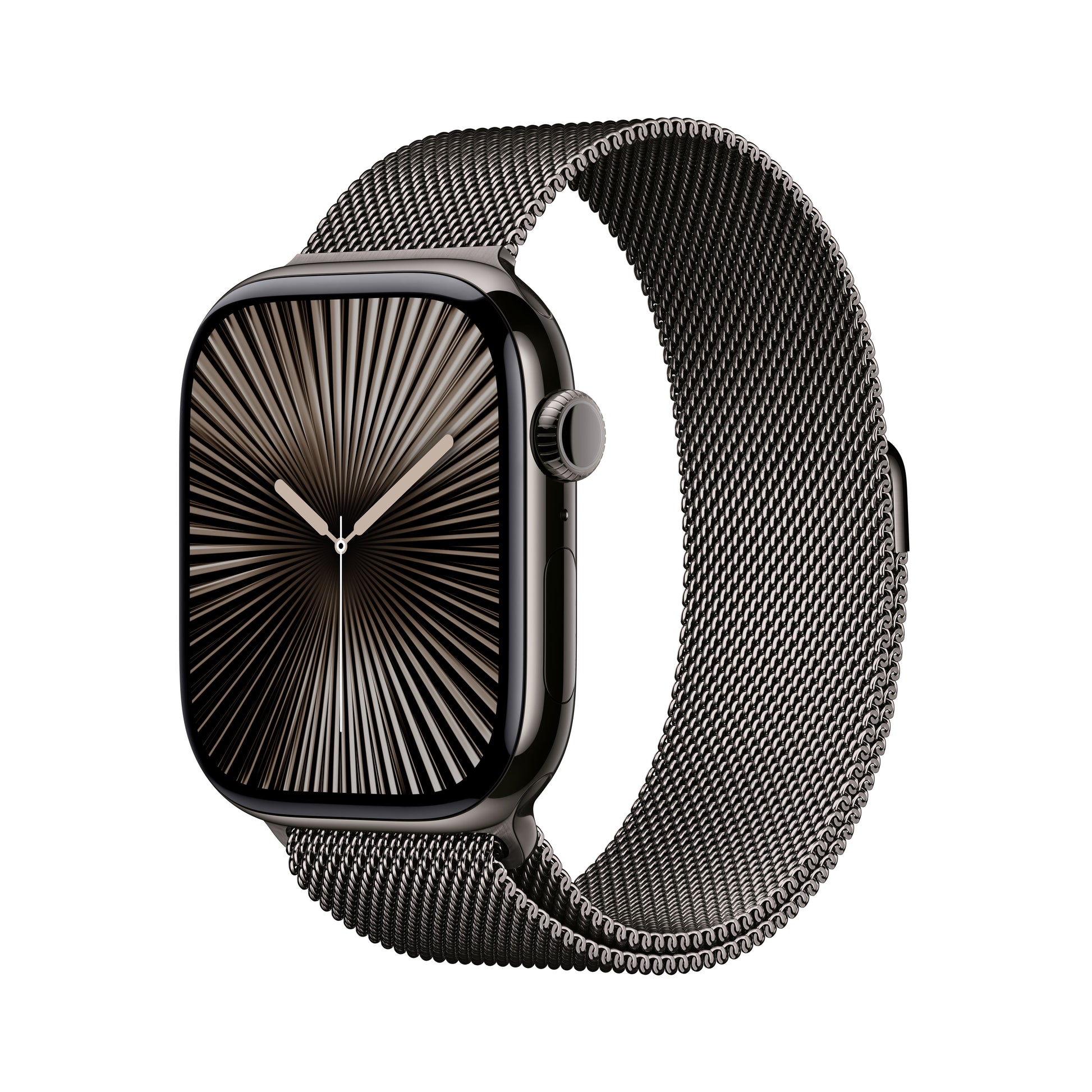 Apple Watch S10 Titan – Smartwatch – 46 mm, LTE, OLED, 50 m, Slate, M/L, Milanese Loop