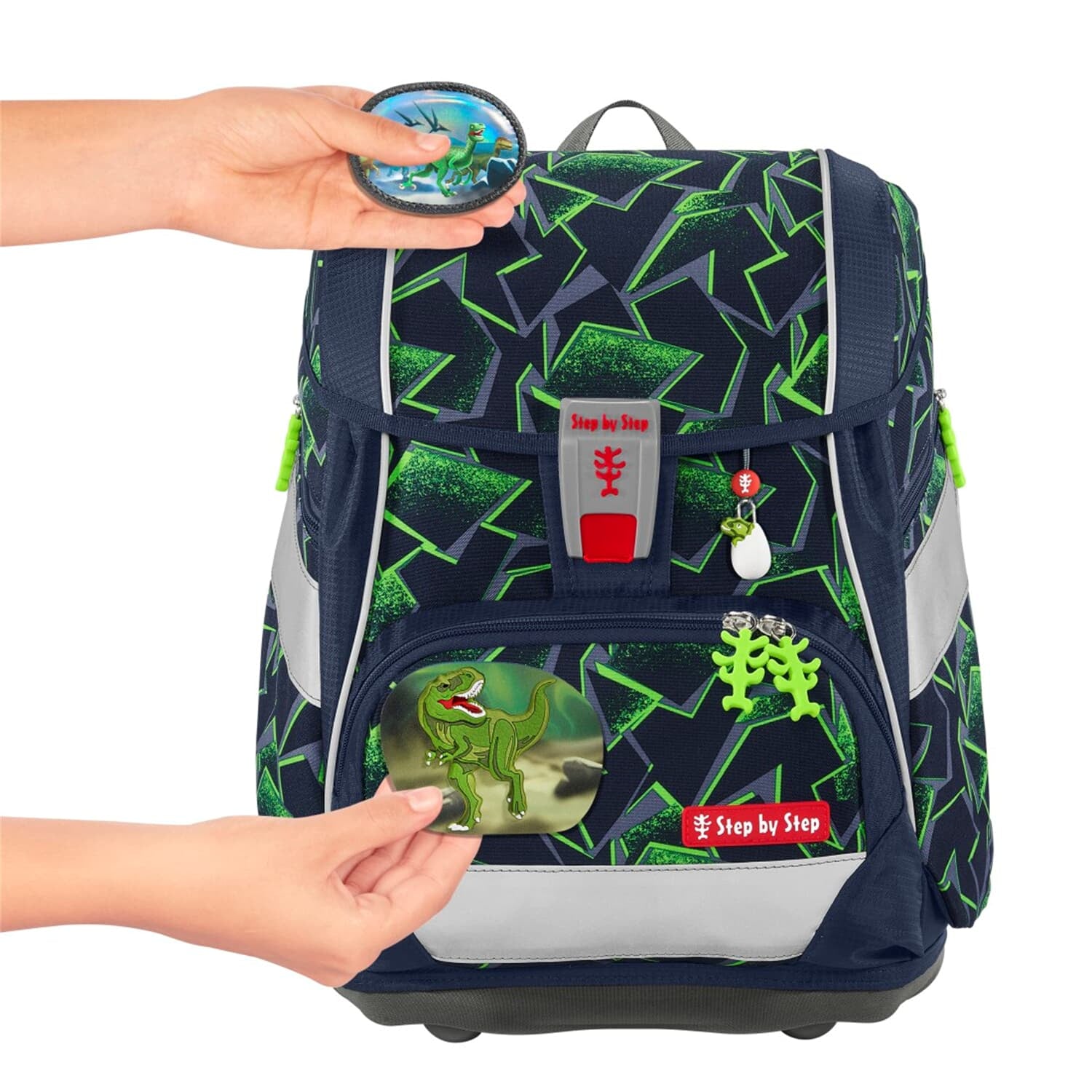 Step by Step Schulrucksack 2in1 Plus – 6-teilig – Wild T-Rex Taro