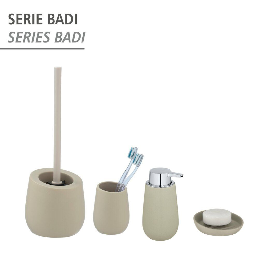 Wenko Badi Seifenspender – Keramik, Beige, 320 ml