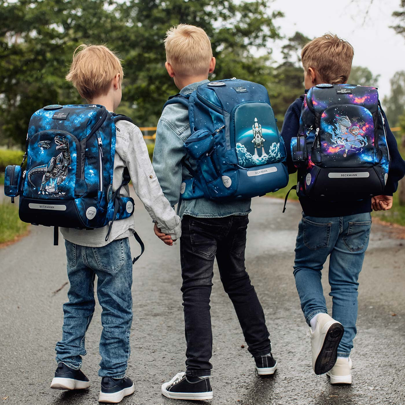 Beckmann Schulrucksack Active Air FLX – 6-teilig – Ninja Elements