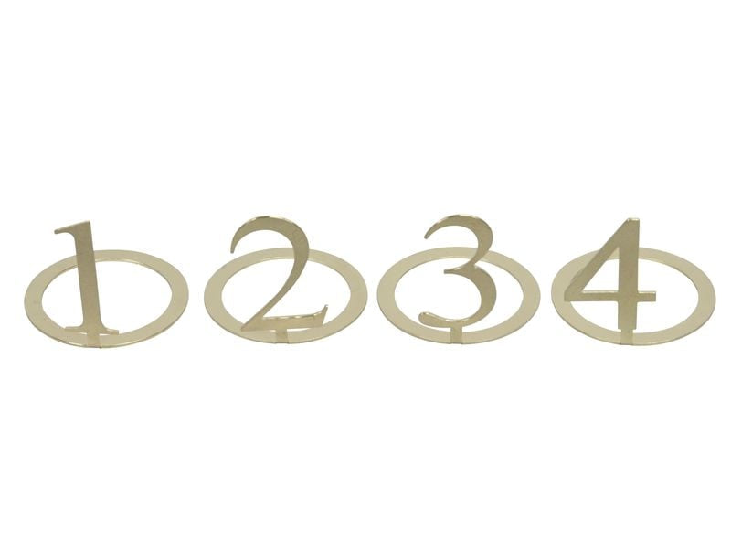 COCON Kerzenring – Eisen, Gold – Ø 3 × 3 cm – 4-teilig