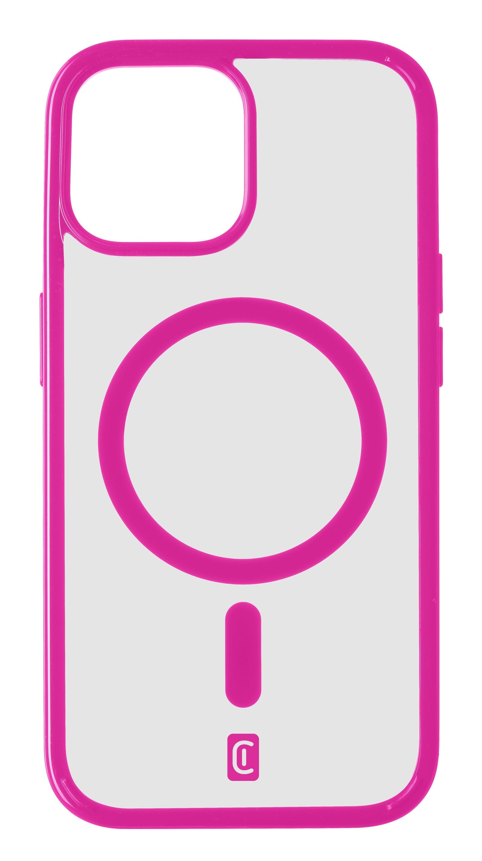 Cellularline Backcover – für Apple iPhone 15 Plus – fuchsia – MagSafe-kompatibel