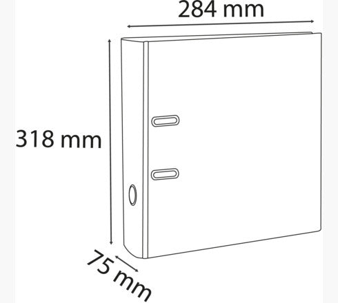 Exacompta Ordner – für A4 – Rückenbreite 8 cm – mehrfarbig