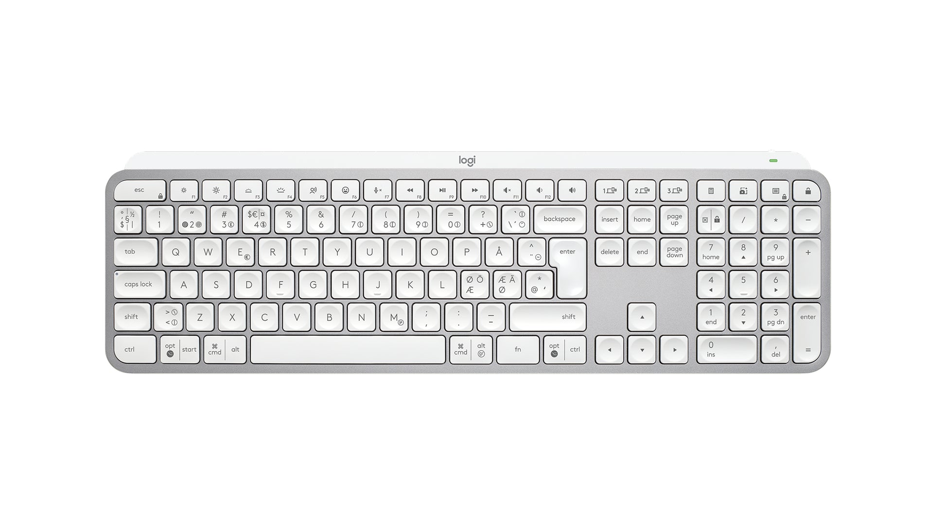Logitech MX Keys S RF – Tastatur, für Logi Bolt USB-Empfänger, weiss