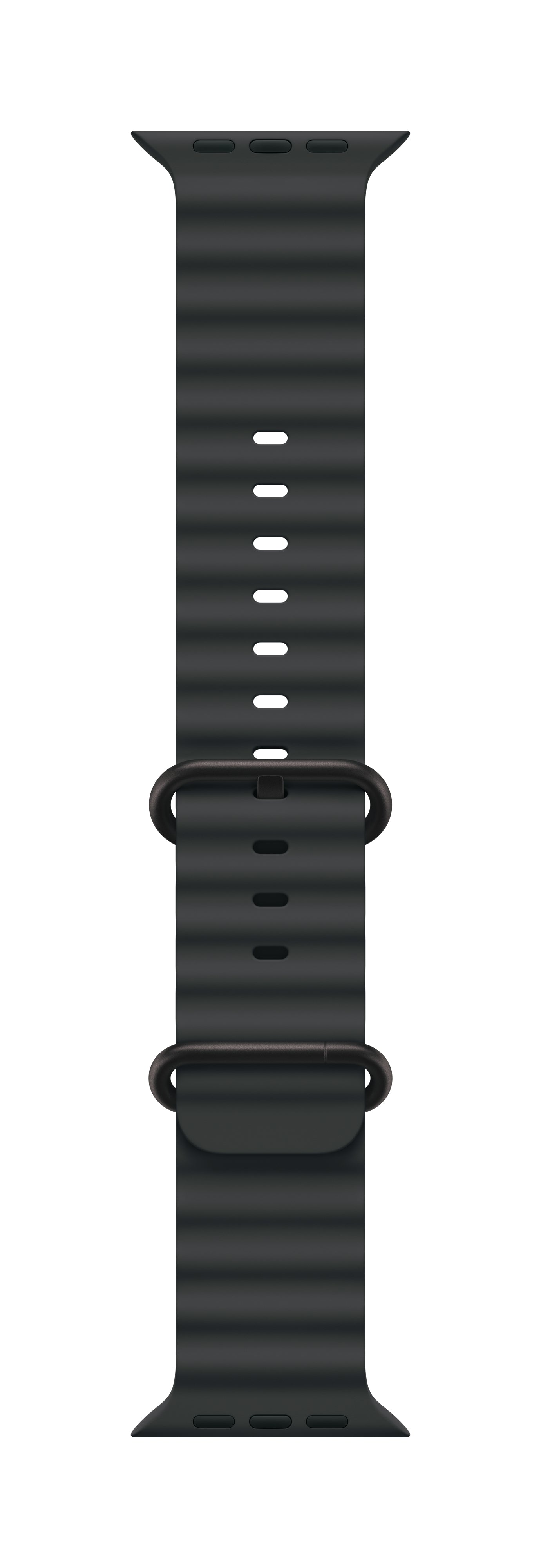 Apple OceanBand – Armband – für Apple Watch 49 mm, Schwarz, Elastomer (TPR)