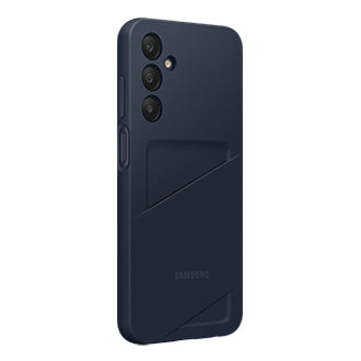 Samsung Backcover – für Samsung Galaxy A25 5G, mit Kartenfach, TPU, Schwarz/Blau, kratzresistent