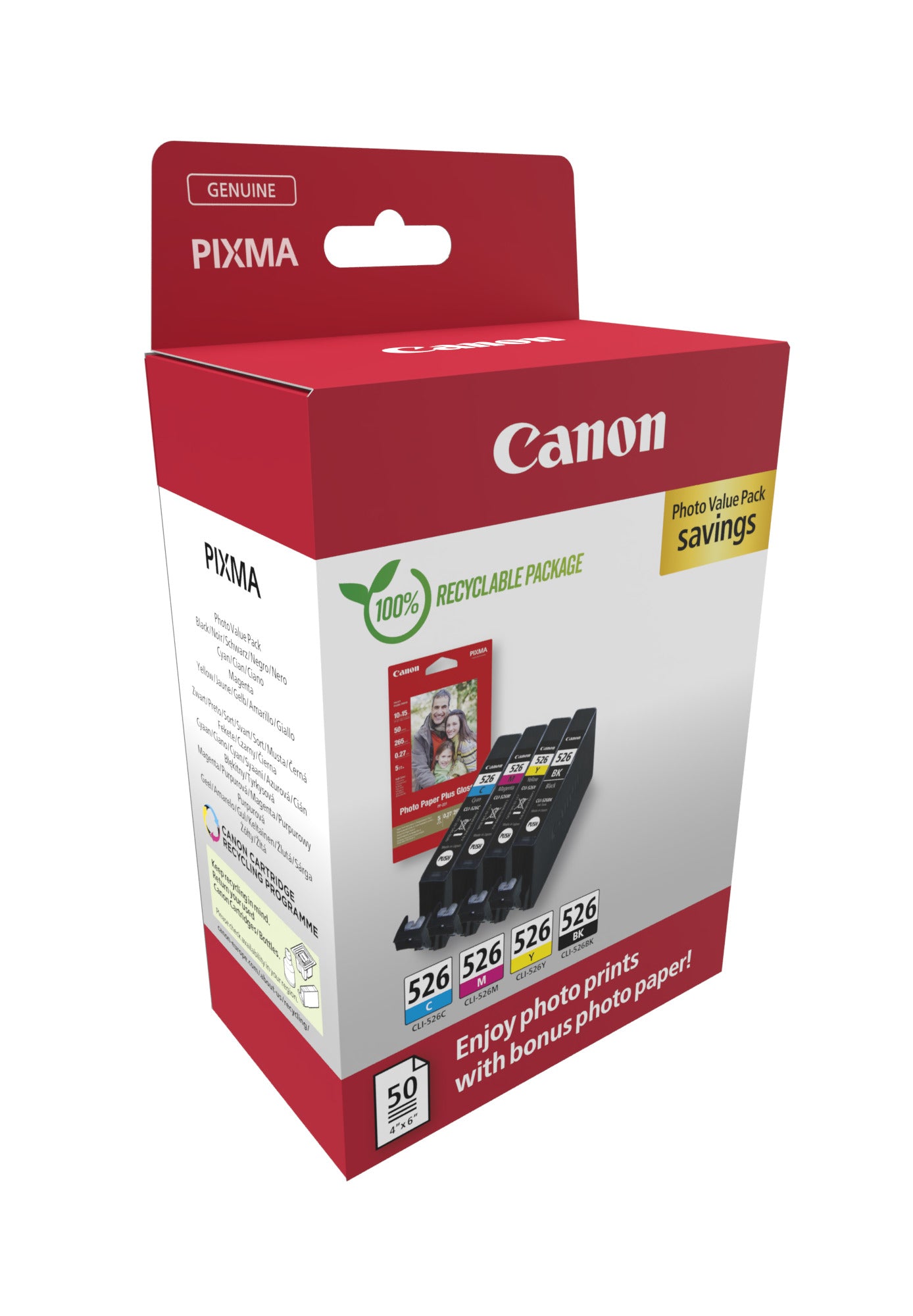 Canon Tintenpatronen-Multipack CLI-526, CMYK