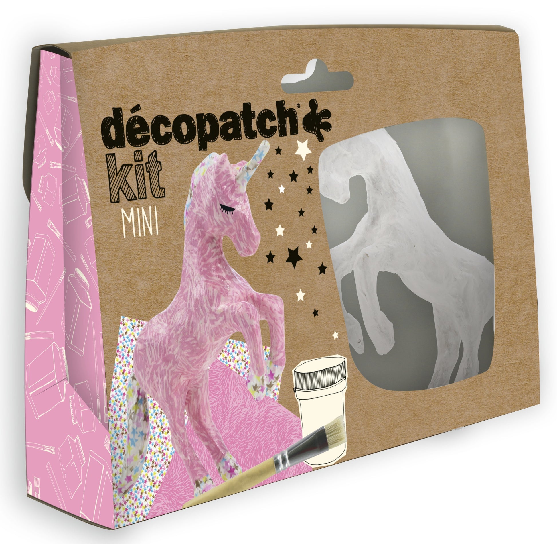 Décopatch Bastelset Einhorn – 5-teilig – ab 5 Jahren