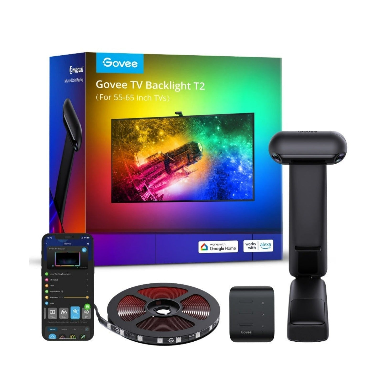 Govee Envisual TV Light H605C – für 55–65" TV, Schwarz