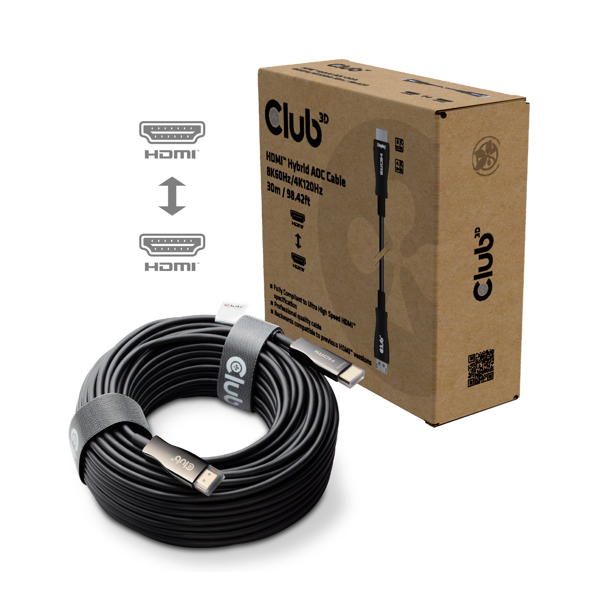 CLUB3D Club 3D HDMI-Kabel, Schwarz, 2.1
