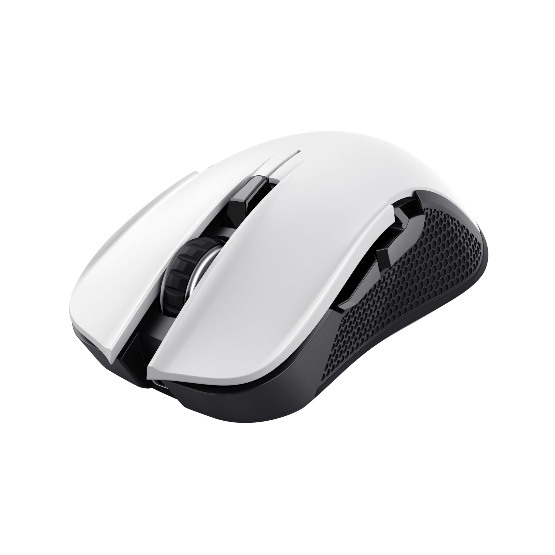 Trust GXT 923W YBAR – Gaming-Maus – Kabellos (2,4 GHz), 7200 DPI, RGB-Beleuchtung, rechts, Weiss
