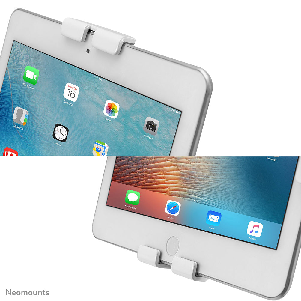 Neomounts Tablet-Tischhalterung – 7,9–11", abschliessbar – Weiss