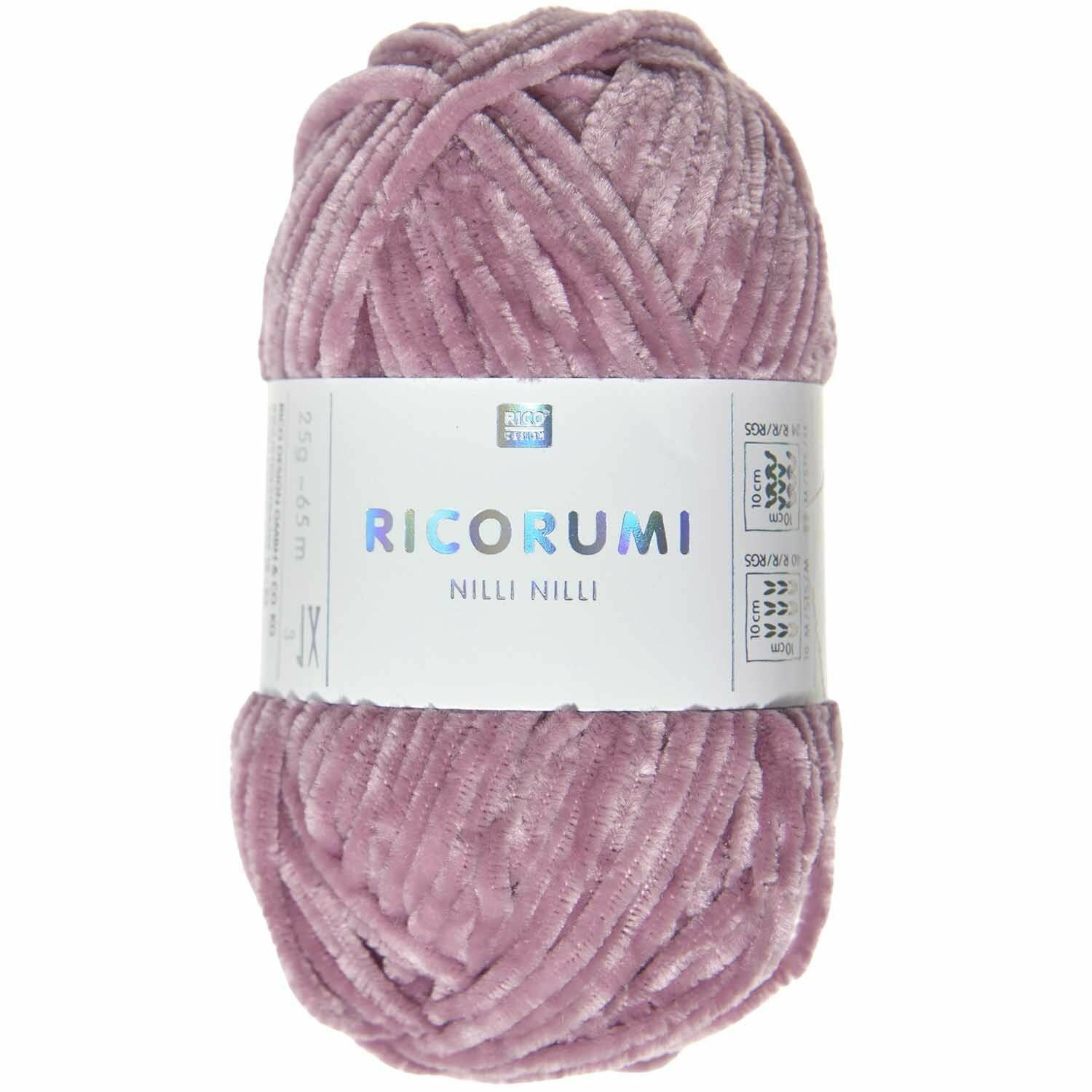 Rico Design Ricorumi Nilli Nilli Garn Beere – Polyester, 25 g, 65 m, Nadel 3 mm