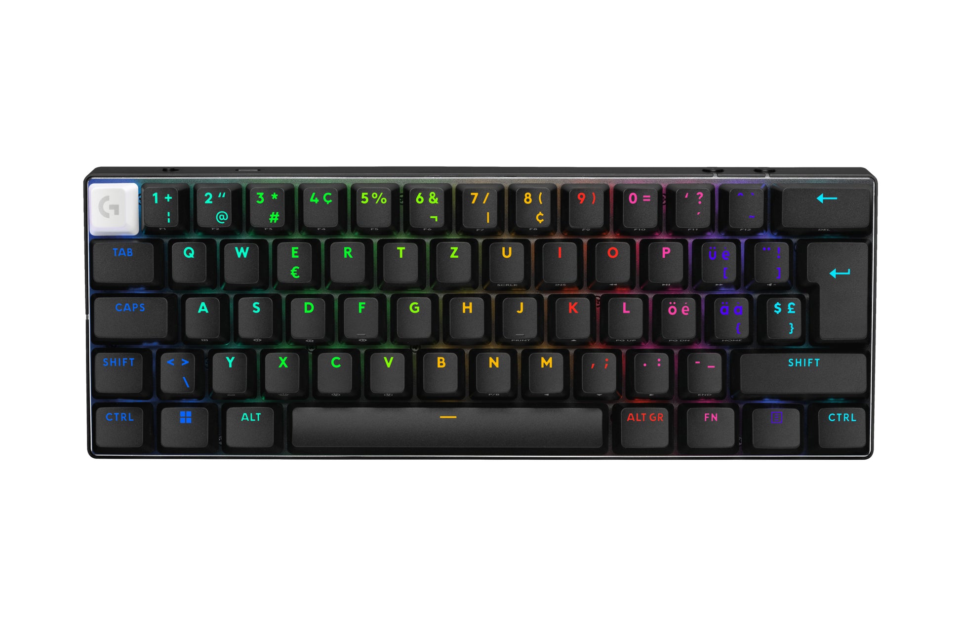 Logitech G PRO X 60 – Tastatur 60% – Mechanisch – Bluetooth & 2,4 GHz – QWERTZ (CH) – RGB – Schwarz
