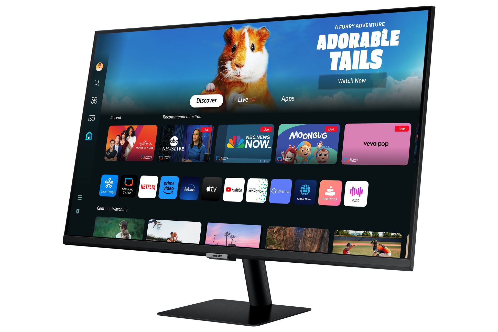 Samsung M50D – Monitor, 27", 1920 × 1080 (Full HD), LED, Schwarz