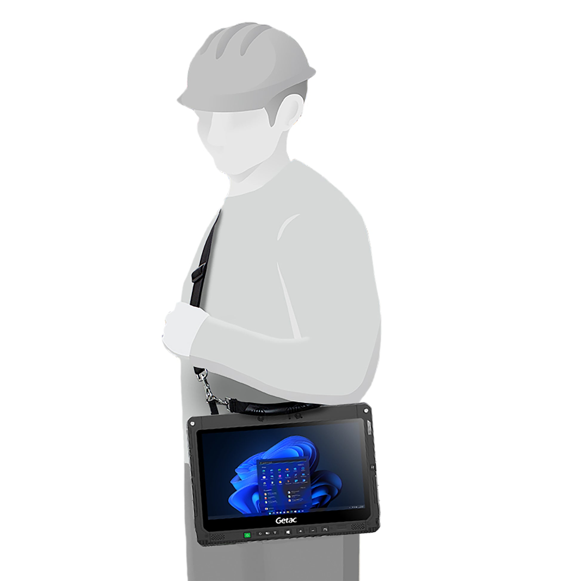 InfoCase Tablet-Hülle für Getac A140, F110 G6, K120 14" – Schwarz