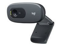 Logitech C270 Webcam – HD, 30 fps, USB, Fester Fokus, 55°, Schwarz, für Windows & macOS