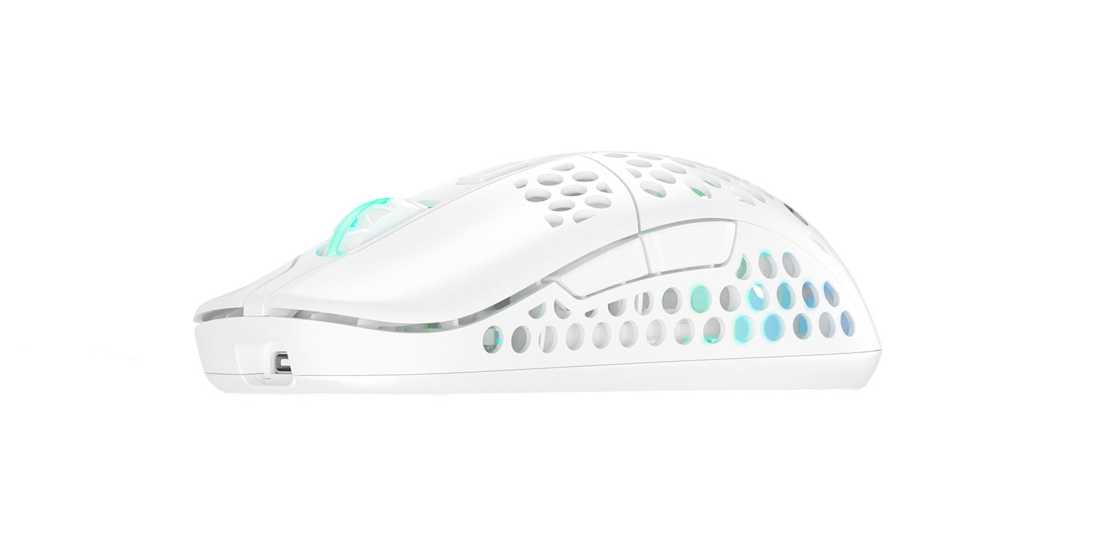 CHERRY XTRFY M42 – Gaming-Maus – Kabellos (2,4 GHz), 19000 DPI, RGB-Beleuchtung, beidhändig, Weiss