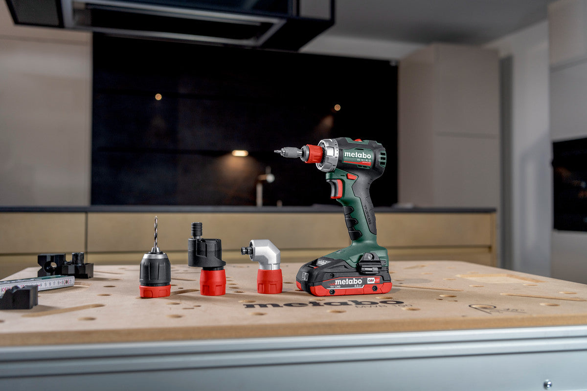 Metabo Akku-Bohrschrauber BS 18 L BL Q – 18 V (CAS) – Spindelhals – 65 Nm – 2×2,0 Ah & Ladegerät – Koffer
