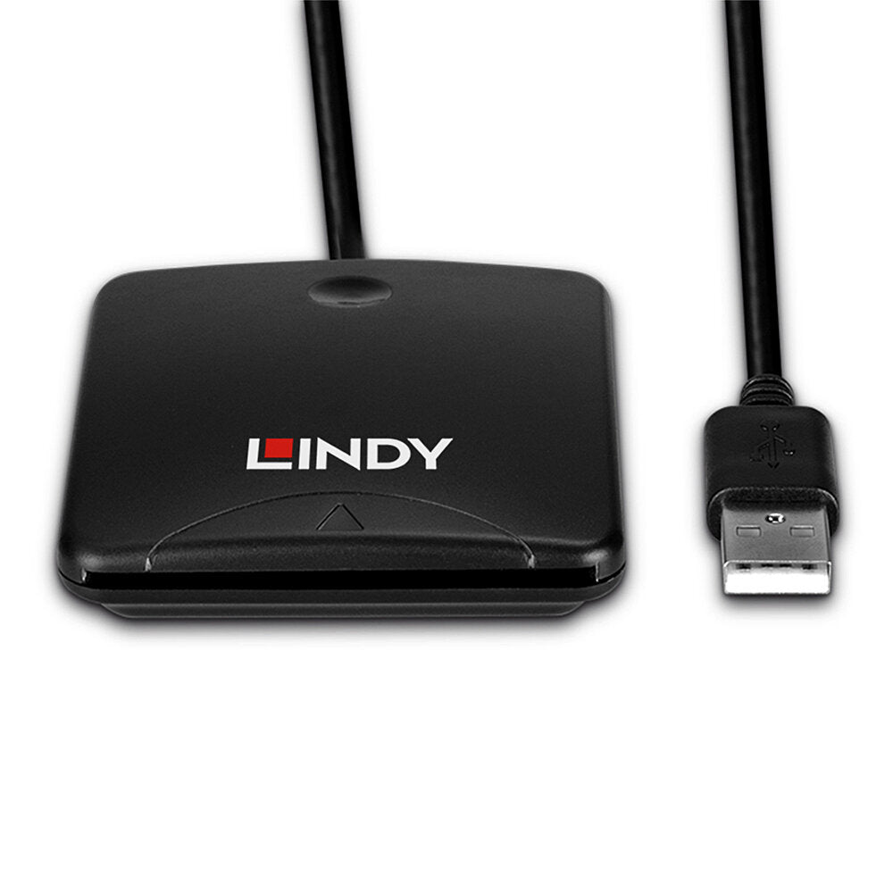 Lindy Smartcard-Leser – USB 2.0, Schwarz