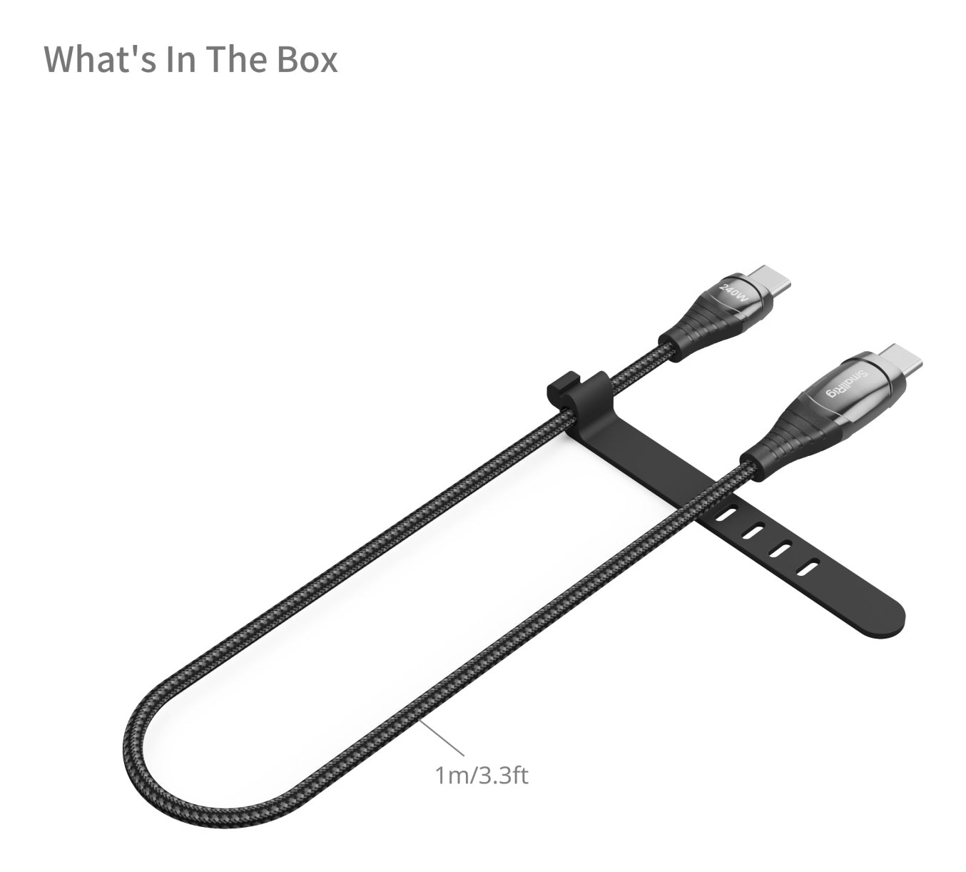 SmallRig USB-Kabel, USB-C zu USB-C, 1 m, Ladekabel
