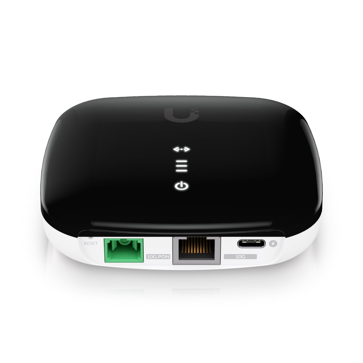 Ubiquiti UISP Fiber XGS – XGS-PON CPE, bis 10000 Mbit/s, 1x RJ-45 (10G/5G/2,5G/1G), SC/APC