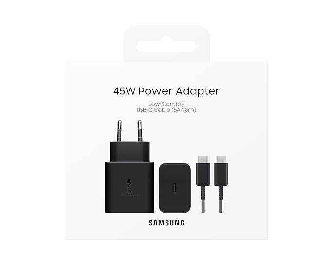 Samsung USB-Wandladegerät 45 W – USB-C×1 – PD 3.0 – Schwarz