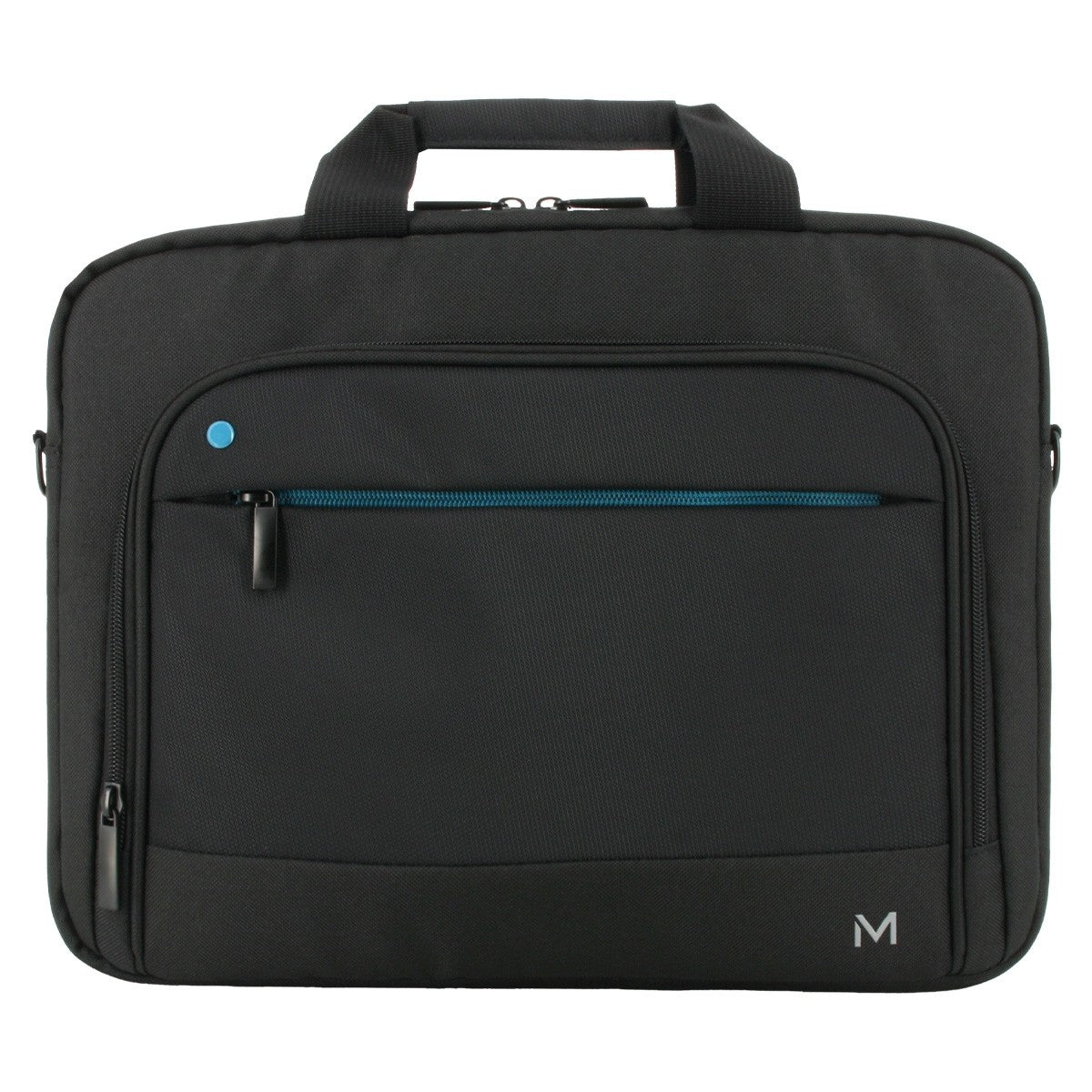 Mobilis Notebook-Tasche bis 14" – 20% recycelt (GRS), Schultergurt – Schwarz