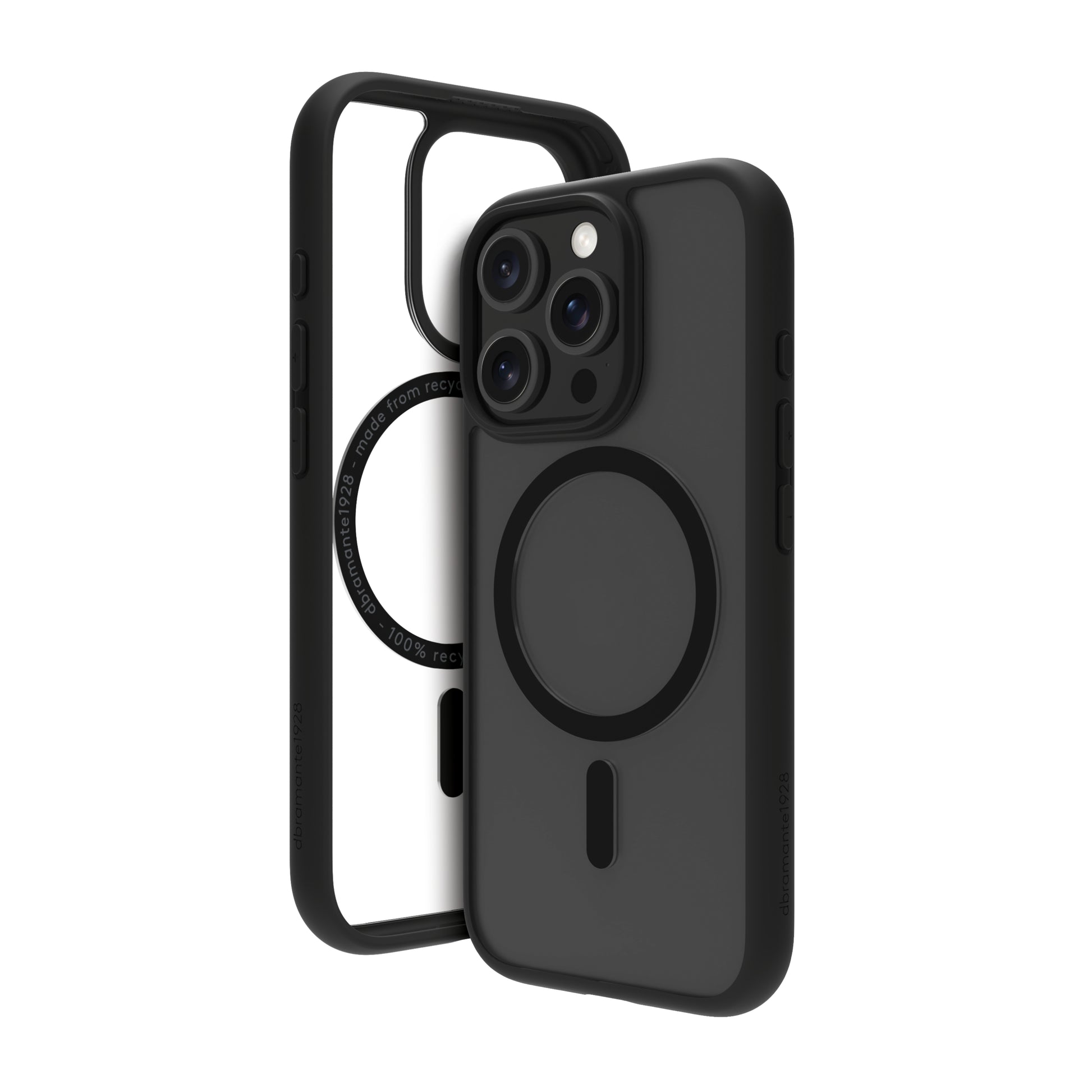 dbramante1928 Grenen MagSafe Backcover – für Apple iPhone 16 Pro Max, Kunststoff, Schwarz, bis 2 m sturzsicher