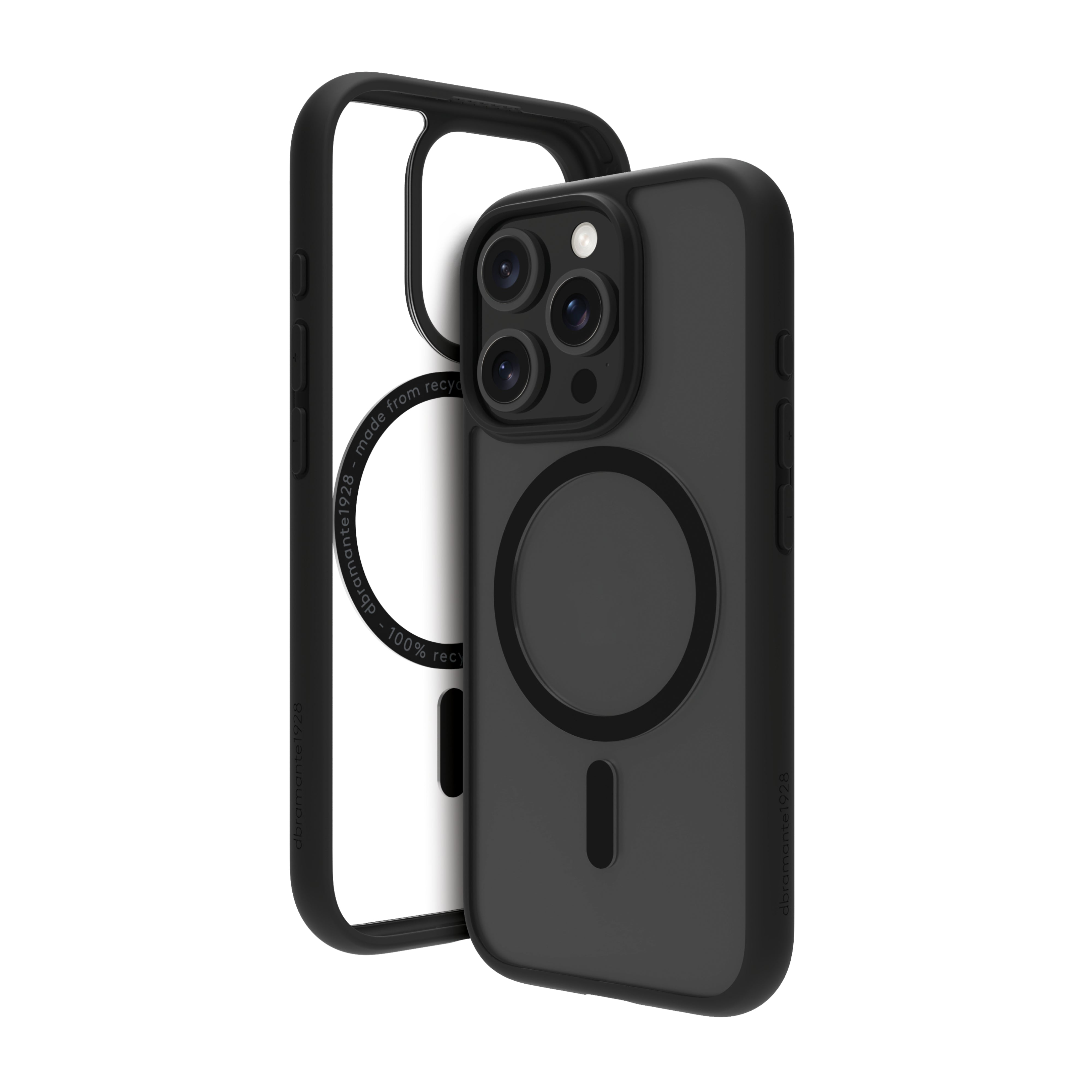 dbramante1928 Grenen MagSafe Backcover – für Apple iPhone 16 Pro Max, Kunststoff, Schwarz, bis 2 m sturzsicher