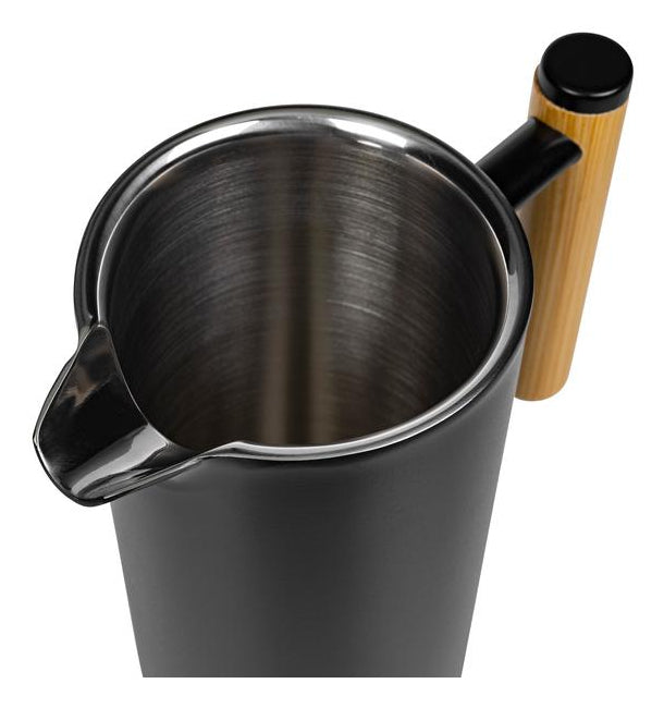 Furber. Furber F01673 French Press / Kaffeebereiter – 0,8 l, 6 Tassen, Edelstahl/Bambus