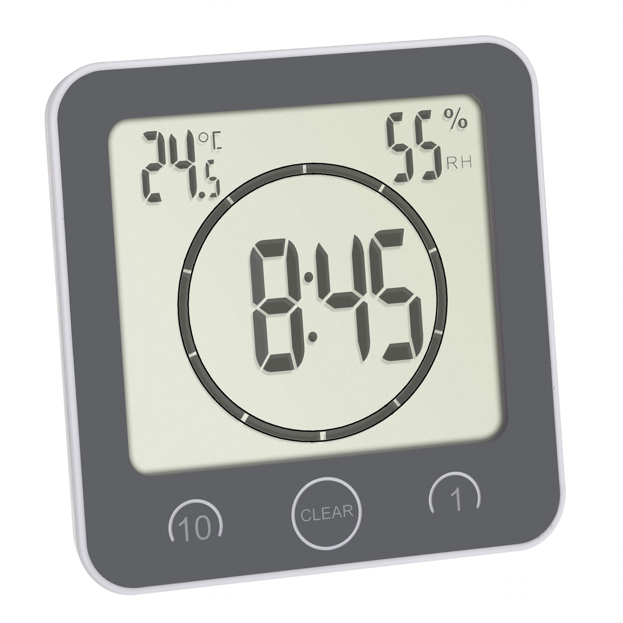 TFA-Dostmann TFA Dostmann Timer – Zeitmesser 99 Min, lautlos, 10,6 × 10,9 × 4,1 cm, weiss, Kunststoff