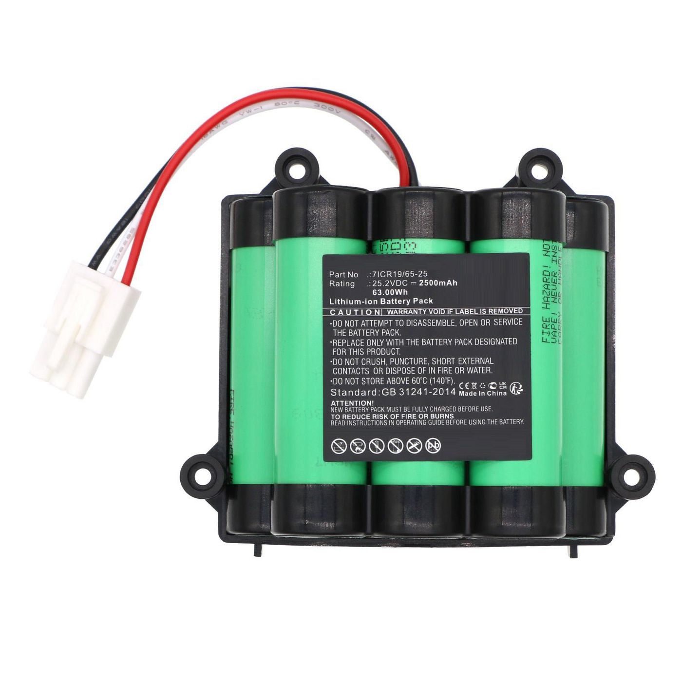 CoreParts Akku 25,2 V 2500 mAh 63,00 Wh – für Philips Staubsauger