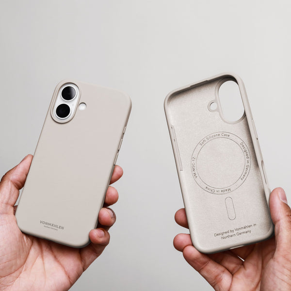 Vonmählen APC00014 Thin Case – Schutzhülle – für AirPods Pro (3. Gen.) – Silikon/Mikrofaser – Cremefarben