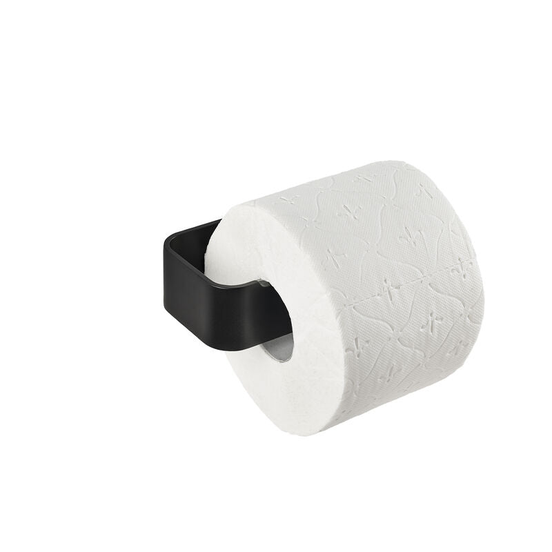 Zone Denmark Ume – Toilettenpapierhalter – Aluminium, schwarz, wandmontiert, 7,6 × 16,4 × 4 cm