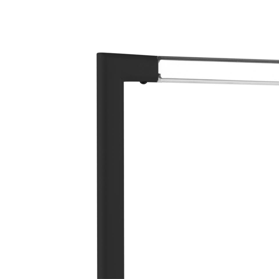 Actona Garderobenständer – Stahl, Schwarz, 117 × 59 × 165 cm